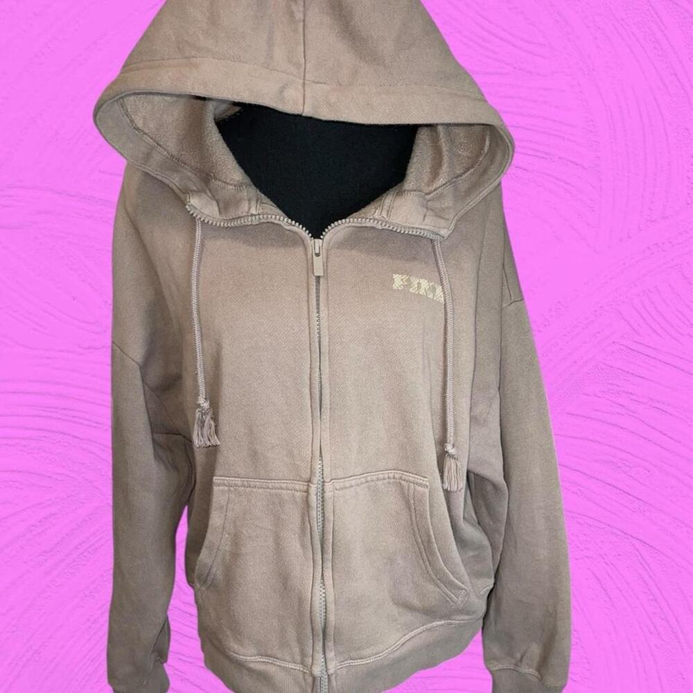Pink Victorias secret full zip hoodie